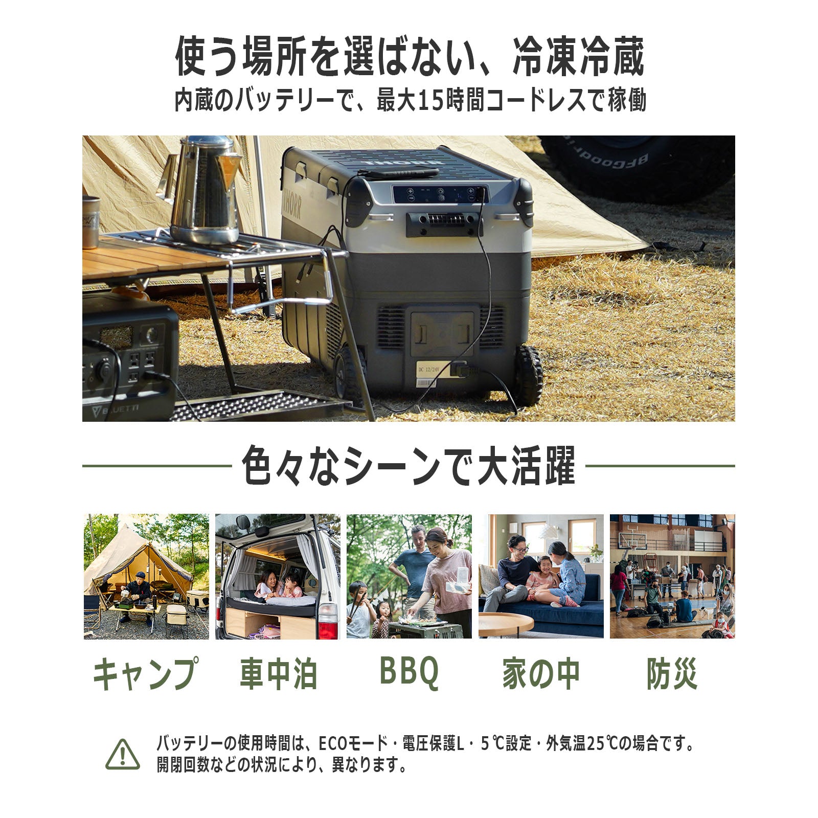 THORR ポータブル冷蔵庫　オリーブ＆ダークグレー 30L 楽天市場】【12月31日23:59までポイント3倍！】【バッテリー付】THORR